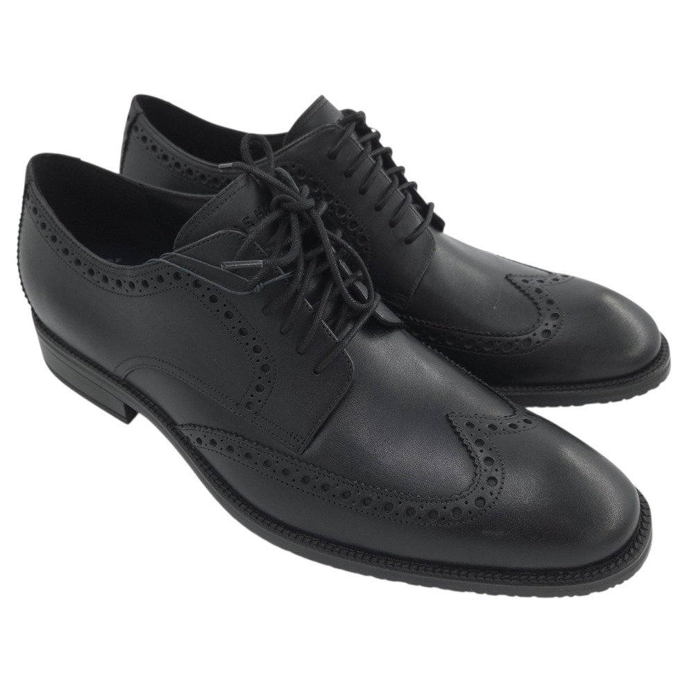 Cole Haan ME Wingtip Oxford Dress Shoes Mens 13 Black Leather Waterproof NEW